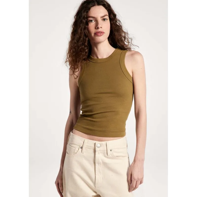 Regata Básica Feminina Slim Neck - Verde G
