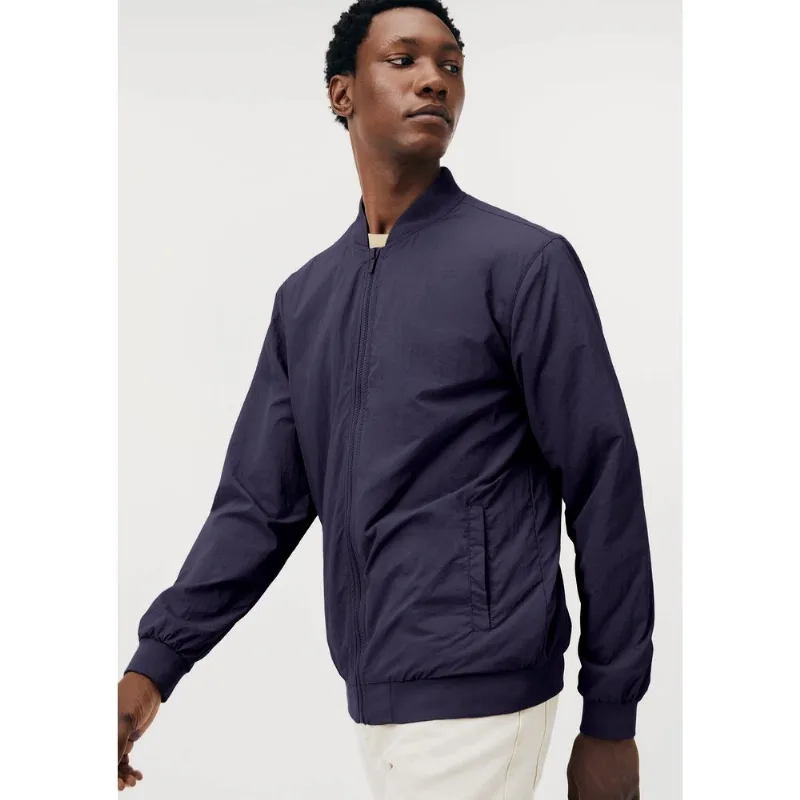 Jaqueta Masculina Bomber em Nylon - Azul M