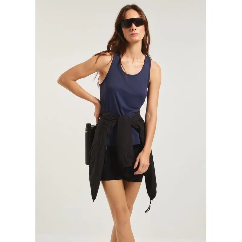 Regata Esportiva Feminina Nadador Proteção Uv - Azul XG