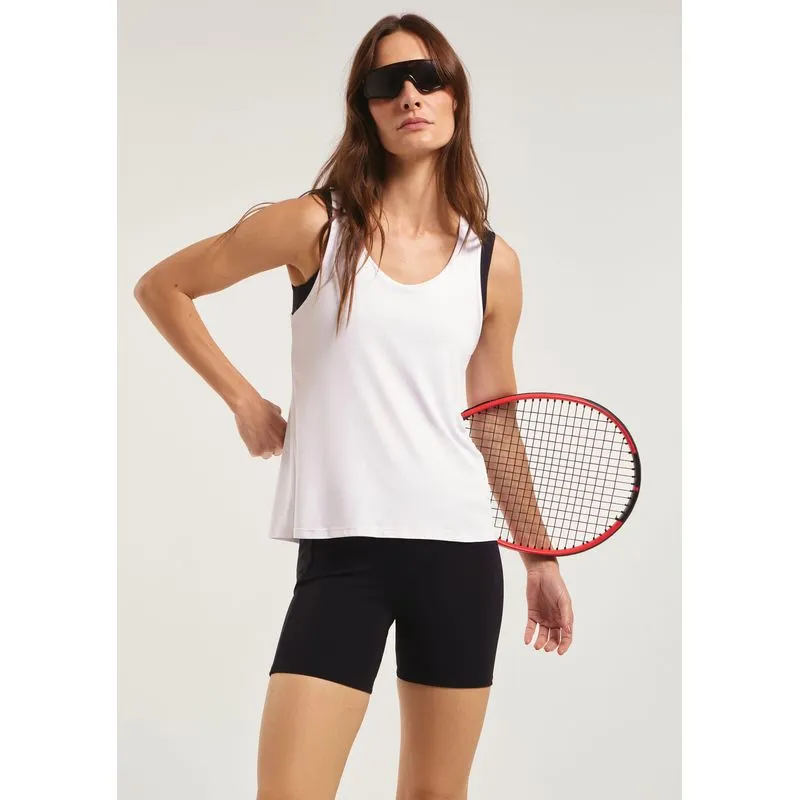 Regata Esportiva Feminina Nadador Proteção UV - Off white G