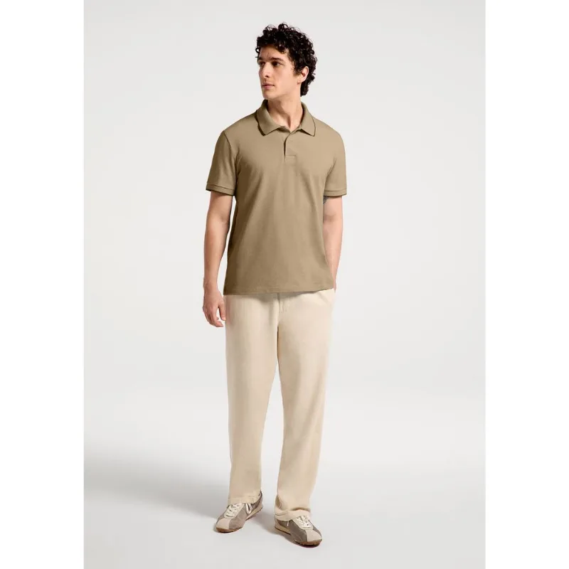 Camisa Polo Básica Masculina Manga Curta Em Piquet - Verde XXG