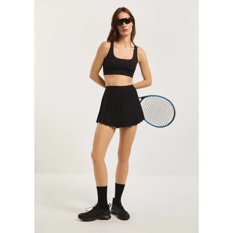 Shorts Saia Esportivo Plissado - Preto M
