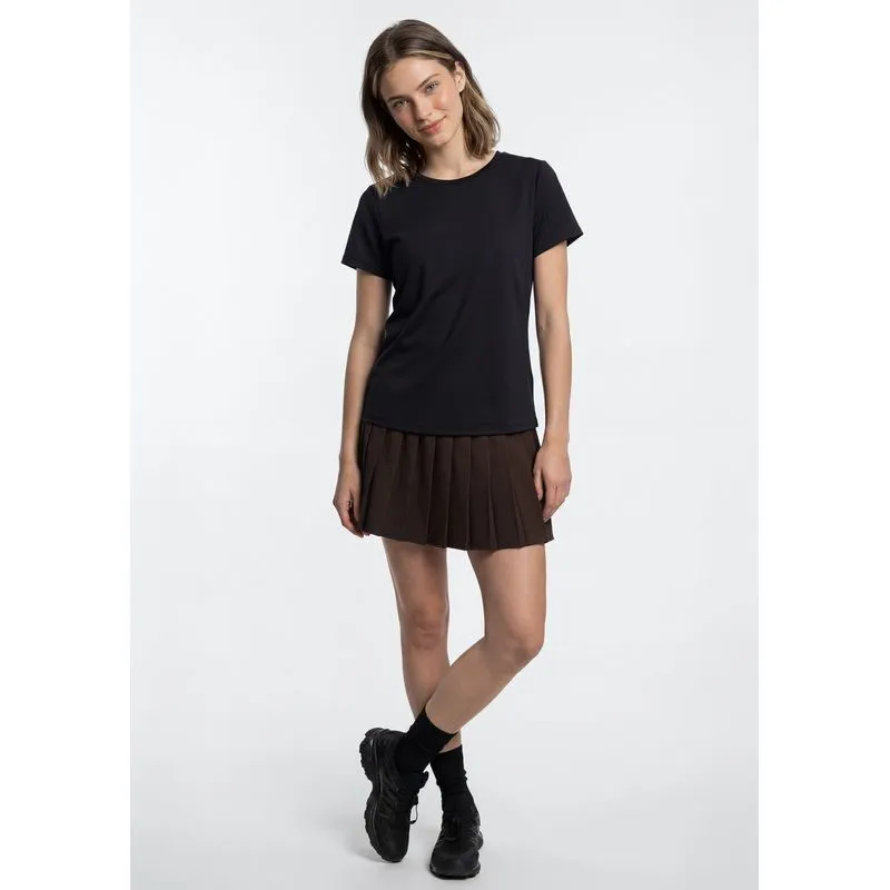 Shorts Saia Esportivo Plissado - Marrom XG