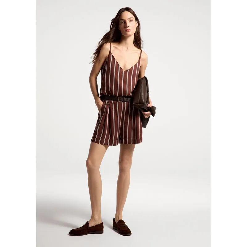 Shorts Feminino Reta Em Viscose - Bege 038