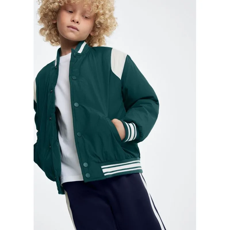 Jaqueta Infantil Menino Bomber College - Verde 016