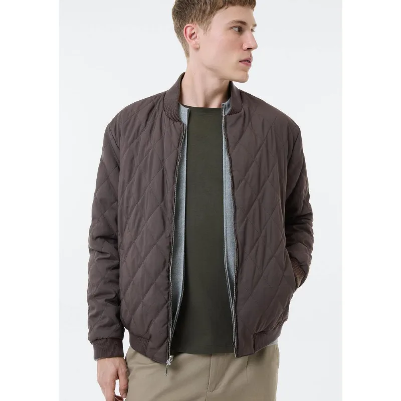 Jaqueta Masculina Puffer Dupla Face Matelassê - Verde M