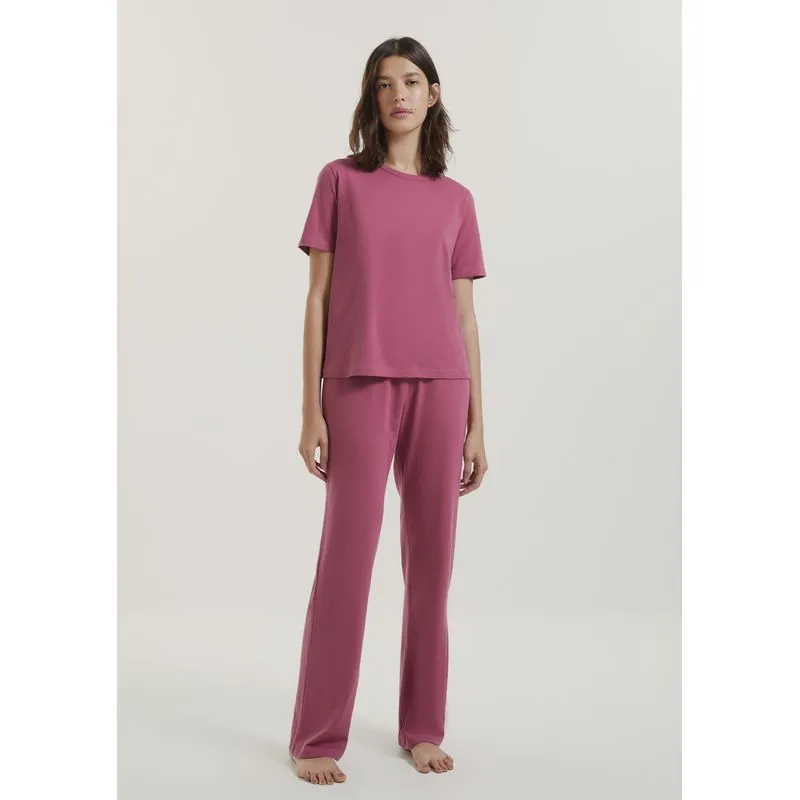 Pijama Longo Feminino Box Em Malha Premium - Rosa P