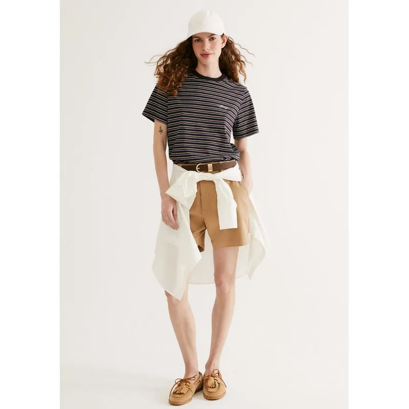 Shorts Feminino Em Sarja - Bege 040