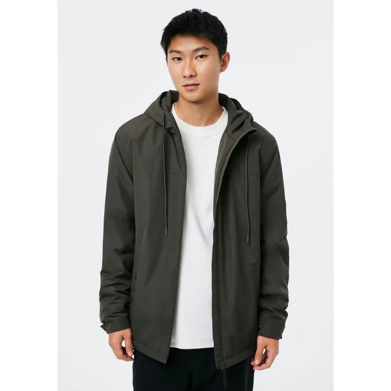 Jaqueta Masculina Acolchoada Com Capuz - Verde G