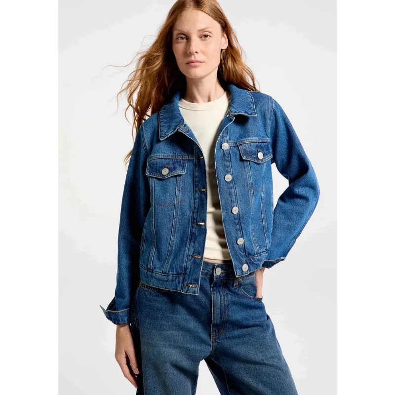 Jaqueta Jeans Feminina - Azul P