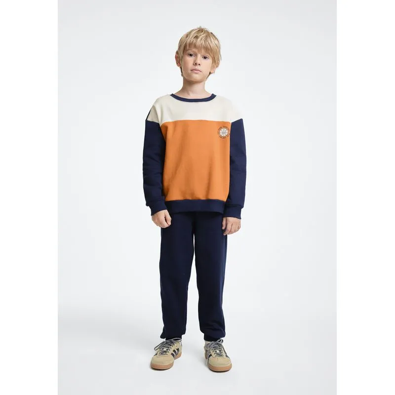 Conjunto De Moletom Infantil Menino Com Estampa - Azul 016
