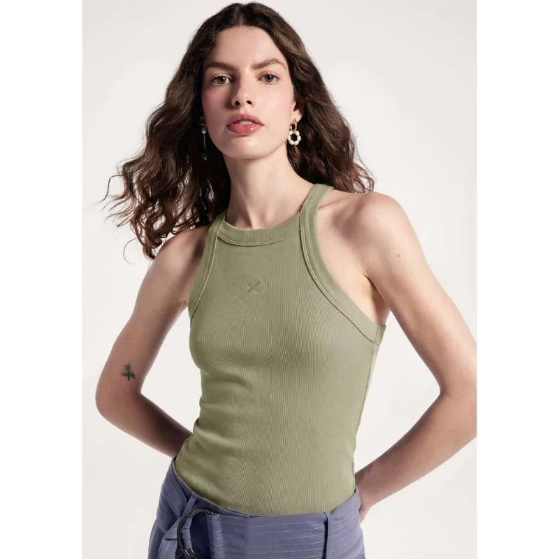 Regata Feminina Hit Com Bordado - Verde P