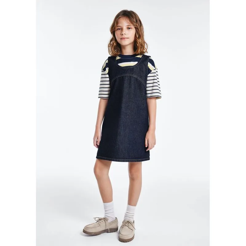 Vestido Jeans Infantil - Azul 016
