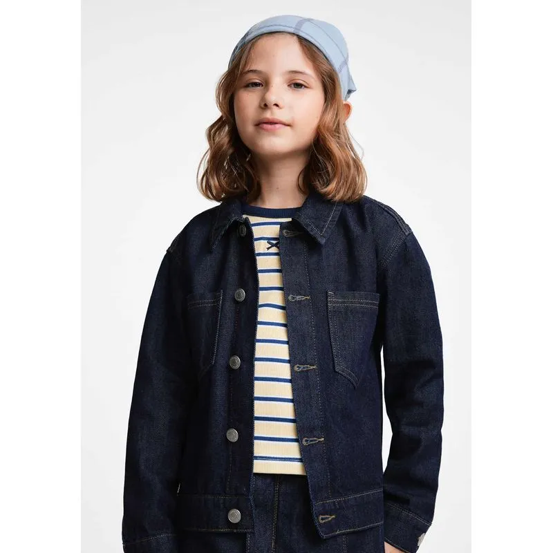 Jaqueta Jeans Infantil Unissex Trucker - Azul 014