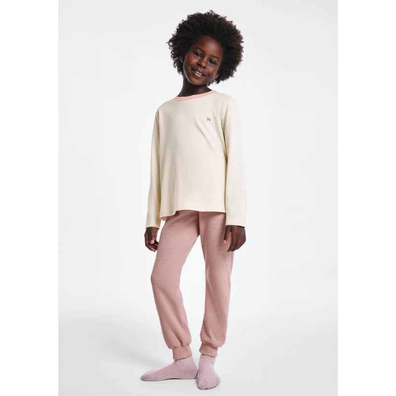 Pijama Longo Infantil Menina Com Patch - Rosa 010