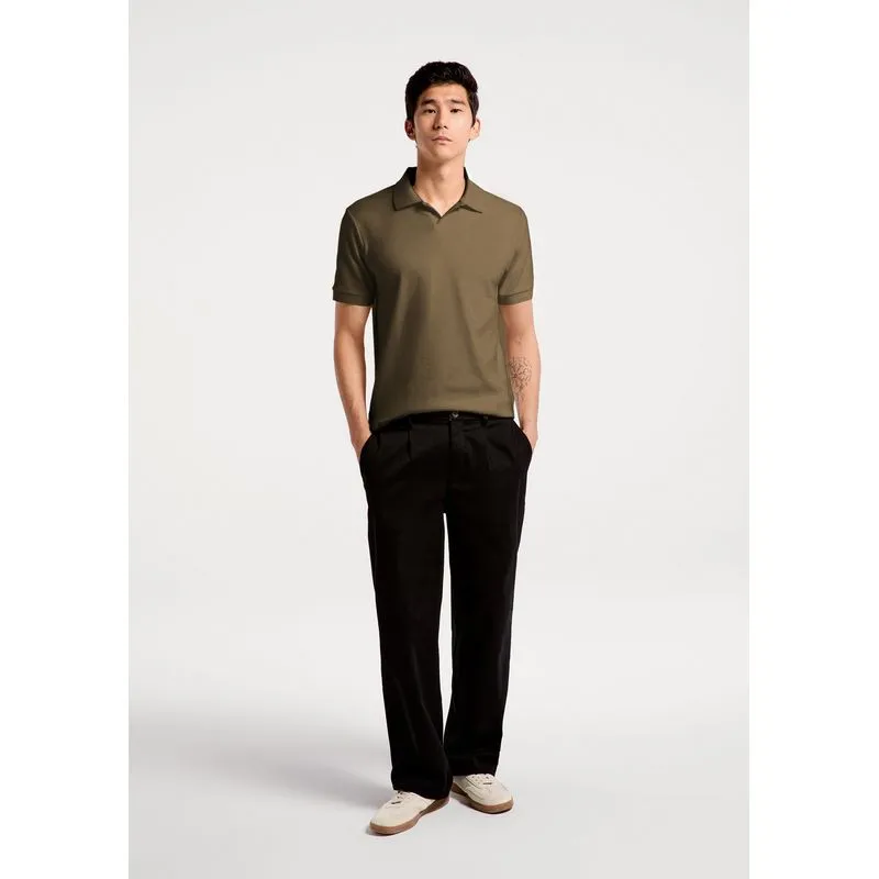 Camisa Polo Masculina Em Malha Premium - Verde M