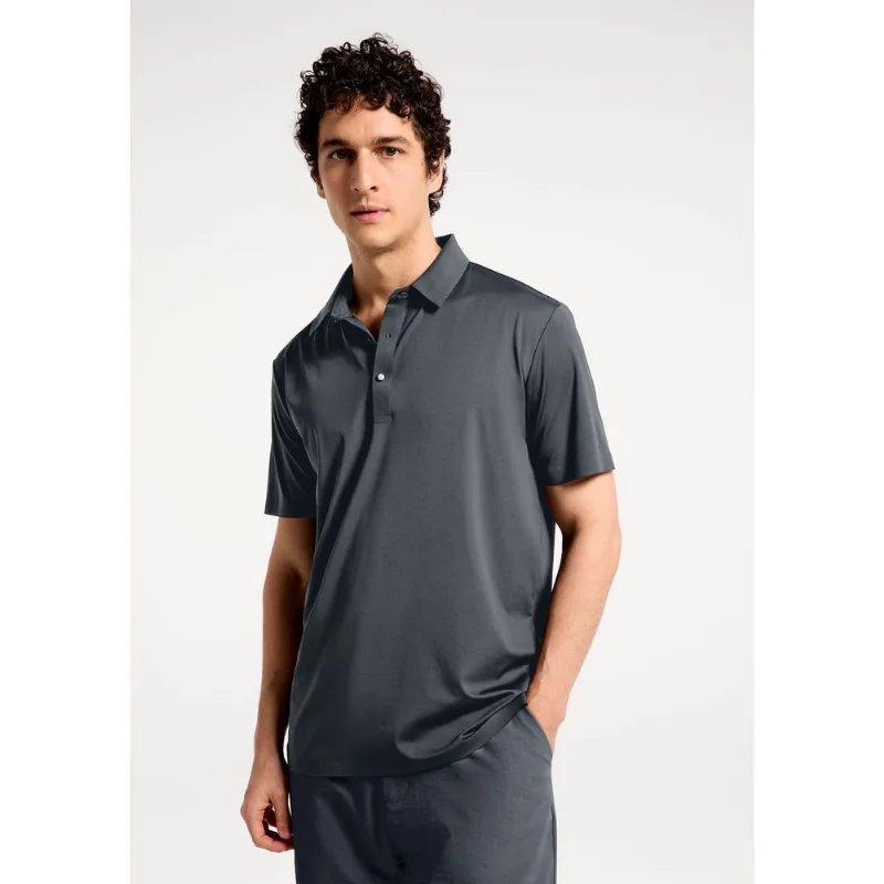 Camisa Polo Masculina Em Malha Tech - Cinza XXG
