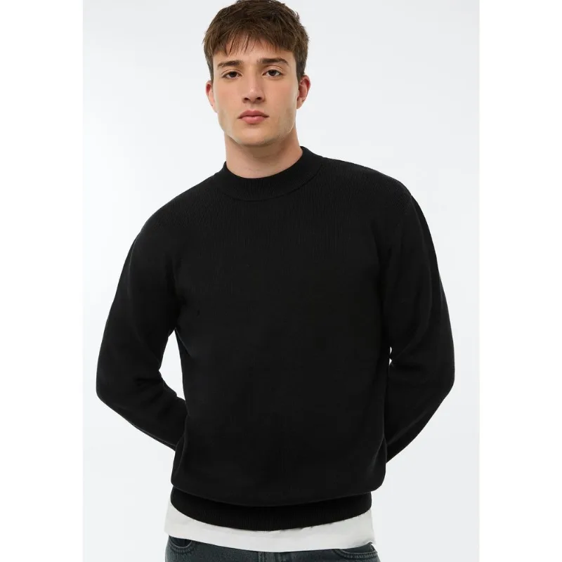 Blusão Masculino Tricô Full Needle - Preto G