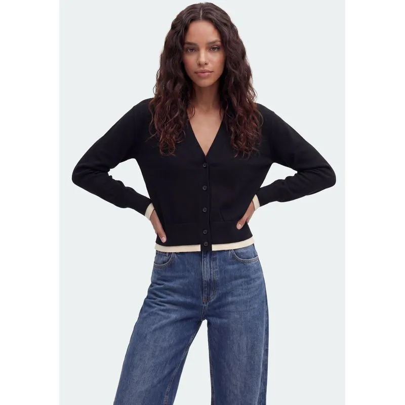 Cardigan Feminino Em Tricô - Preto M
