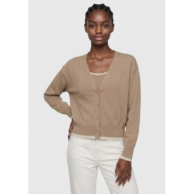Cardigan Feminino Em Tricô - Bege M