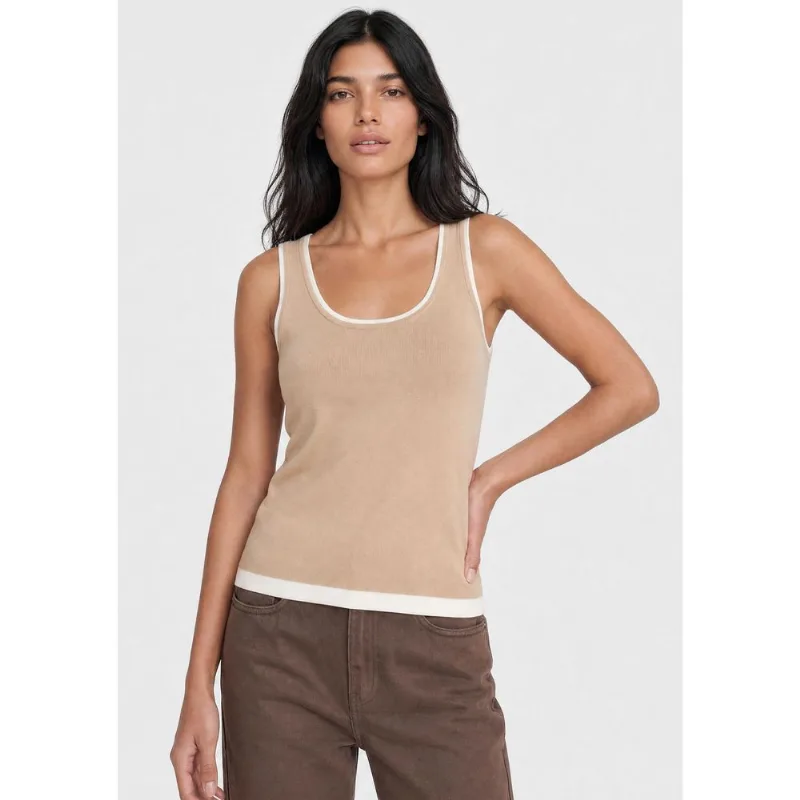 Regata Feminina Decote U Slim - Creme G