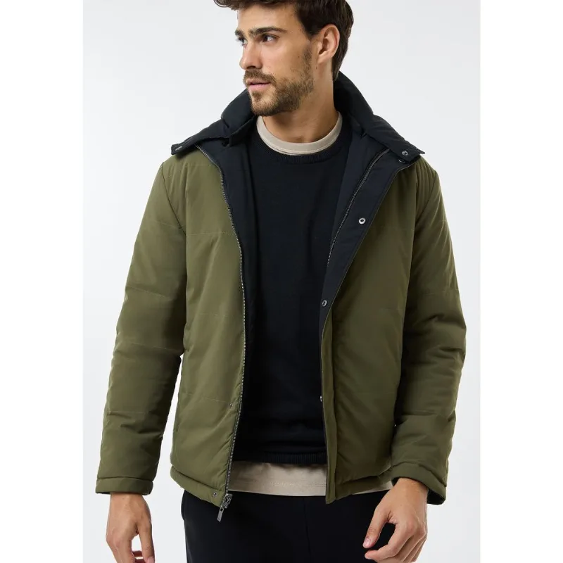 Jaqueta Masculina Dupla Face Acolchoada - Verde M