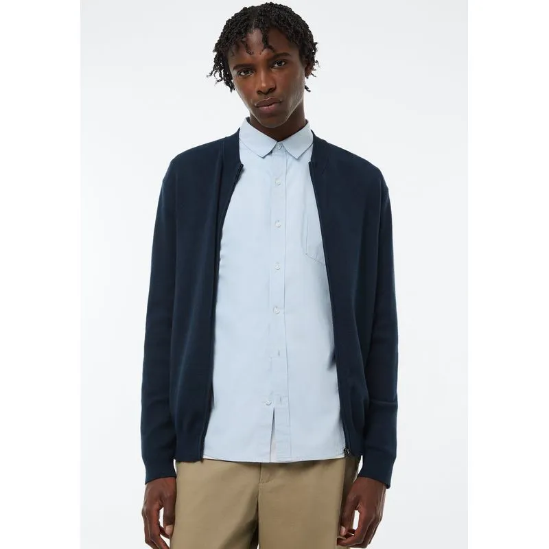 Jaqueta Masculina Tricô Full Needle - Azul XXG