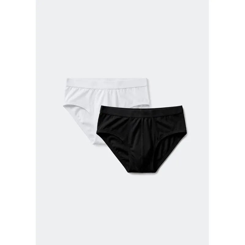 Kit Com 2 Cuecas Slip Em Modal - Multicolorido XXG