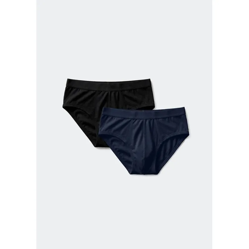 Kit Com 2 Cuecas Slip Em Modal - Multicolorido XXG