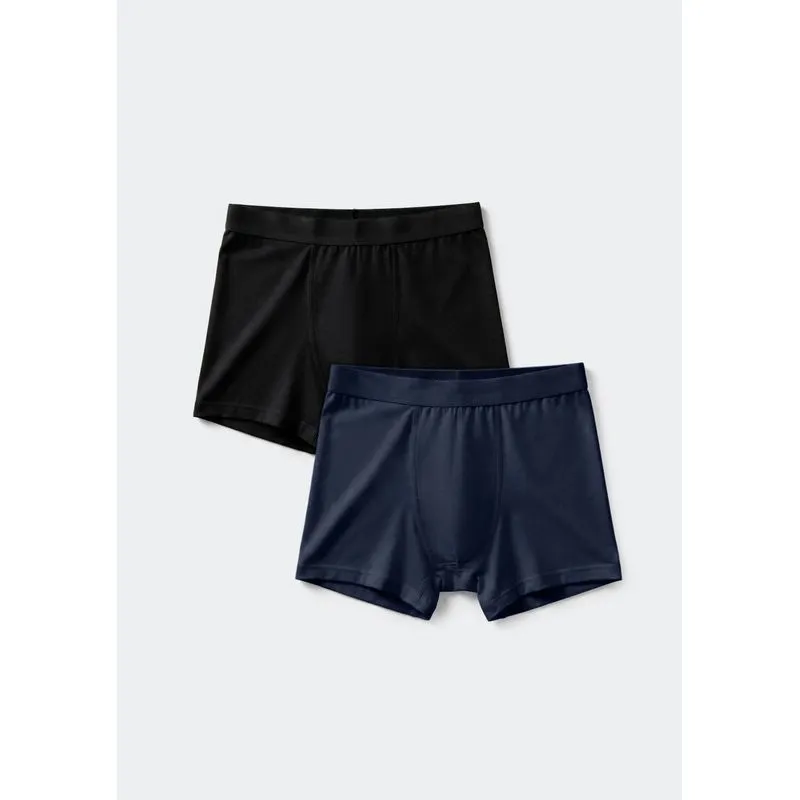 Kit Com 2 Cuecas Boxer Em Modal - Multicolorido XG