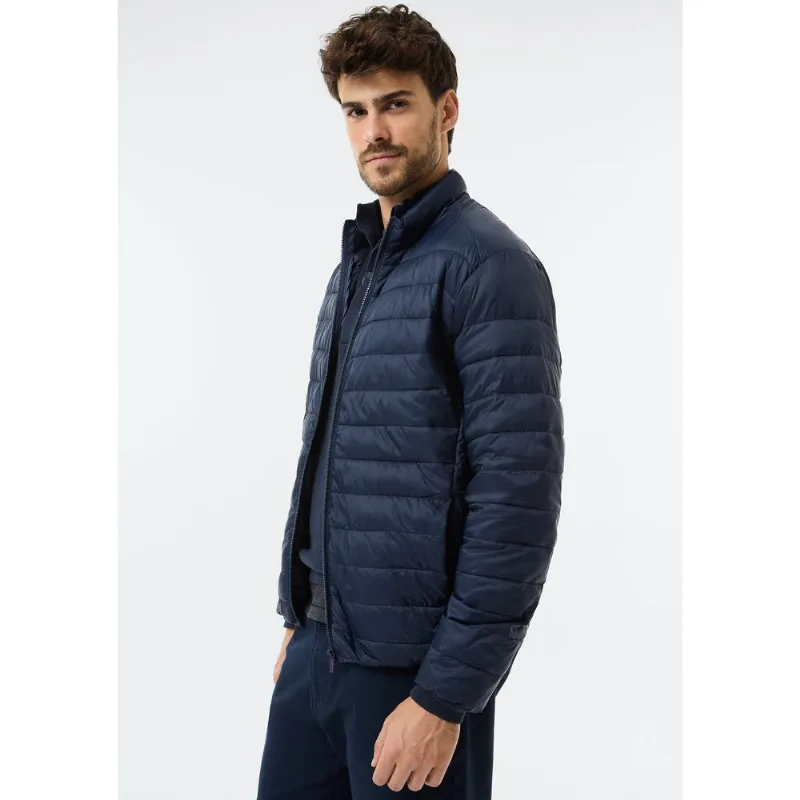 Jaqueta Masculina Puffer Matelassê + Saquinho - Azul XXG