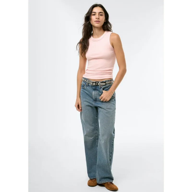 Regata Básica Feminina Slim Neck - Rosa M