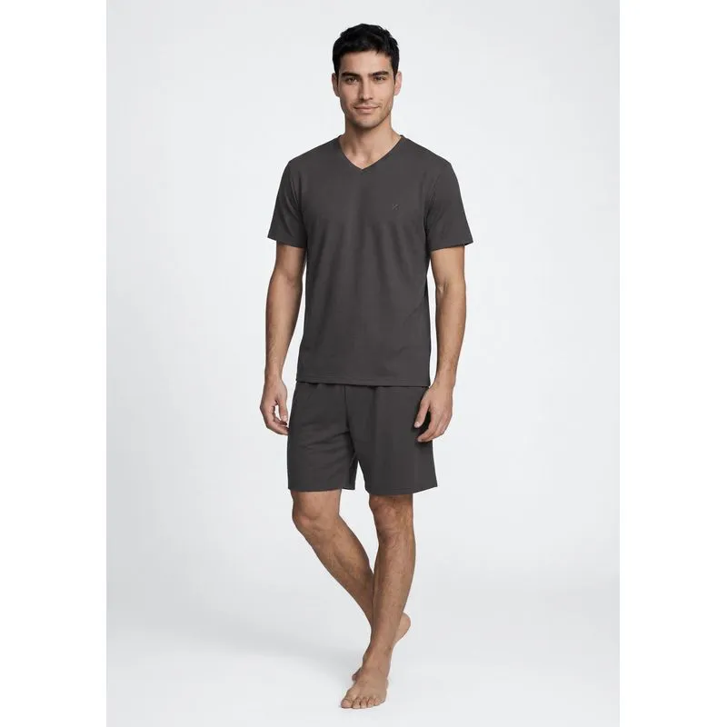 Pijama Curto Masculino Em Piquet Premium - Verde XXG