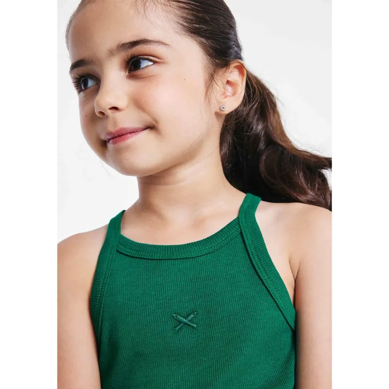 Regata Infantil Menina Em Ribana - Verde 010