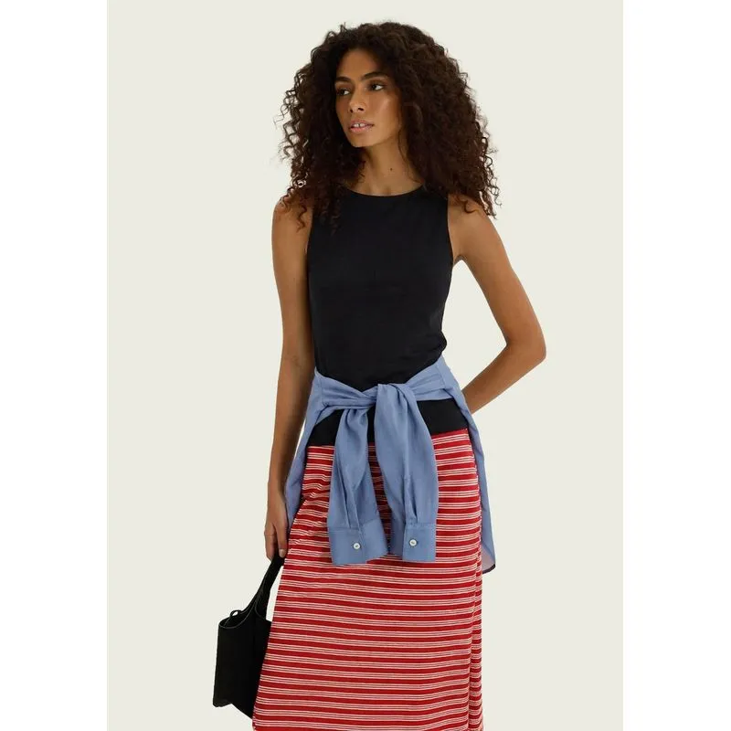Regata Feminina Em Malha Premium - Preto P