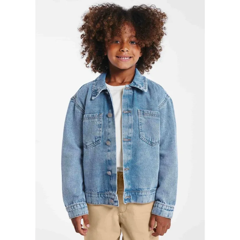 Jaqueta Jeans Infantil Unissex Trucker - Azul 008