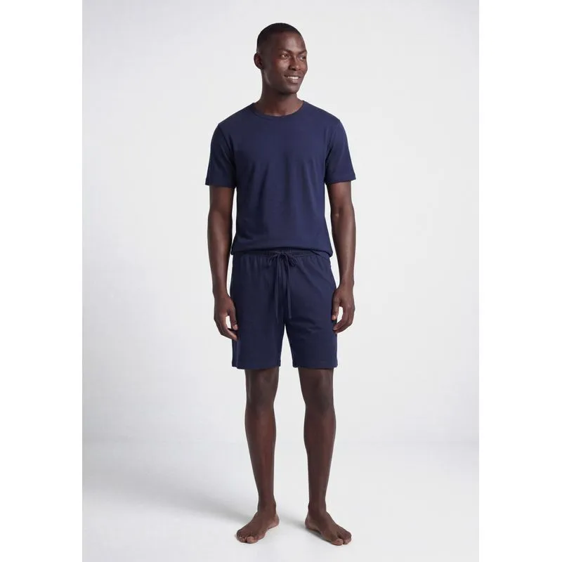 Pijama Masculino Curto Em Algodão - Azul G