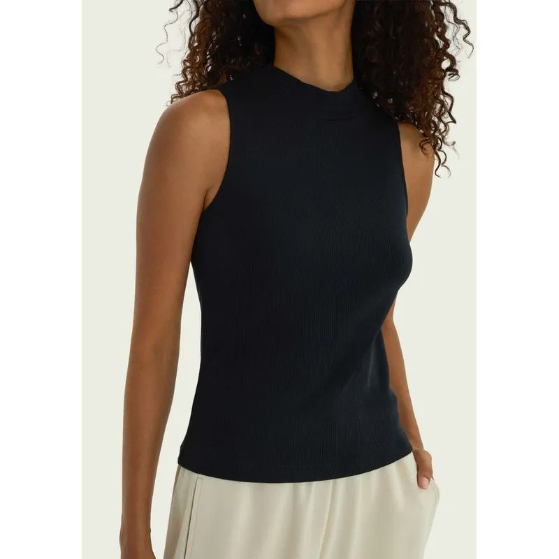 Regata Feminina Gola Alta Canelada - Preto M