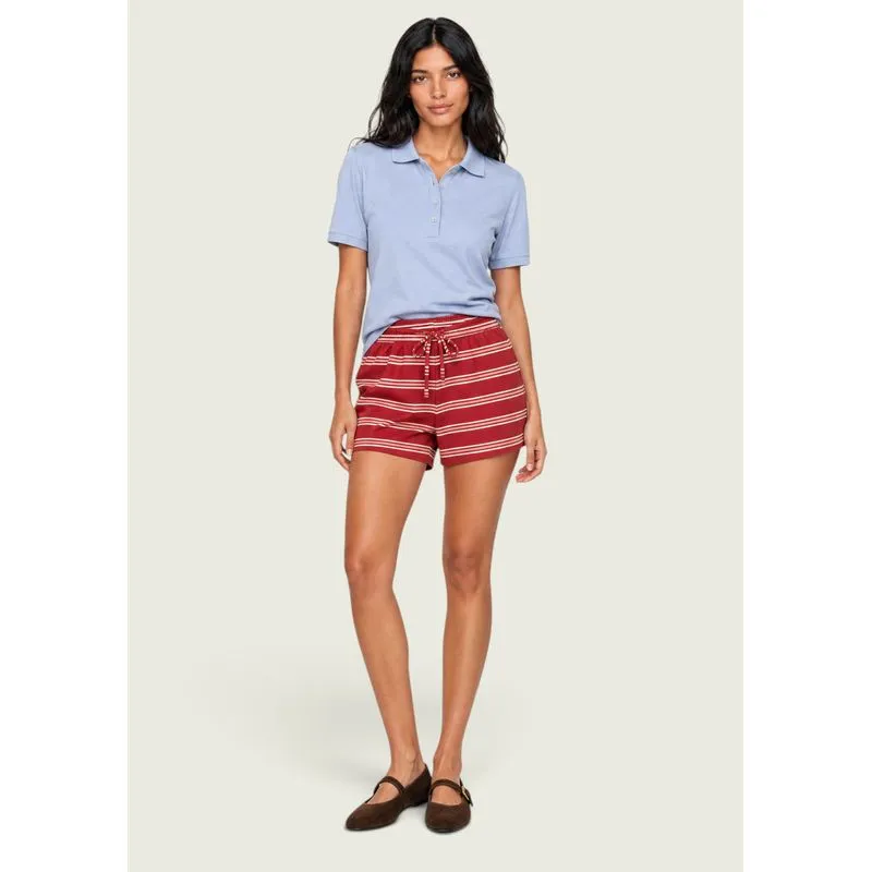 Shorts Feminino Reto Texturizado - Vermelho XG