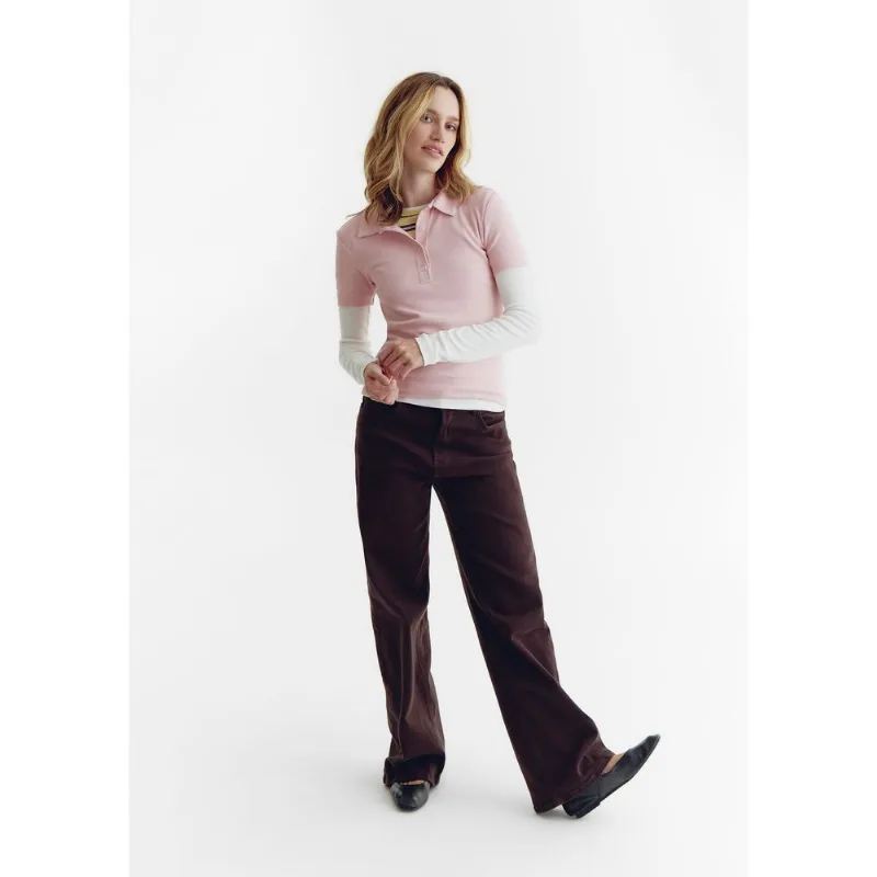 Polo Feminina Em Ribana Ultra Soft - Rosa M
