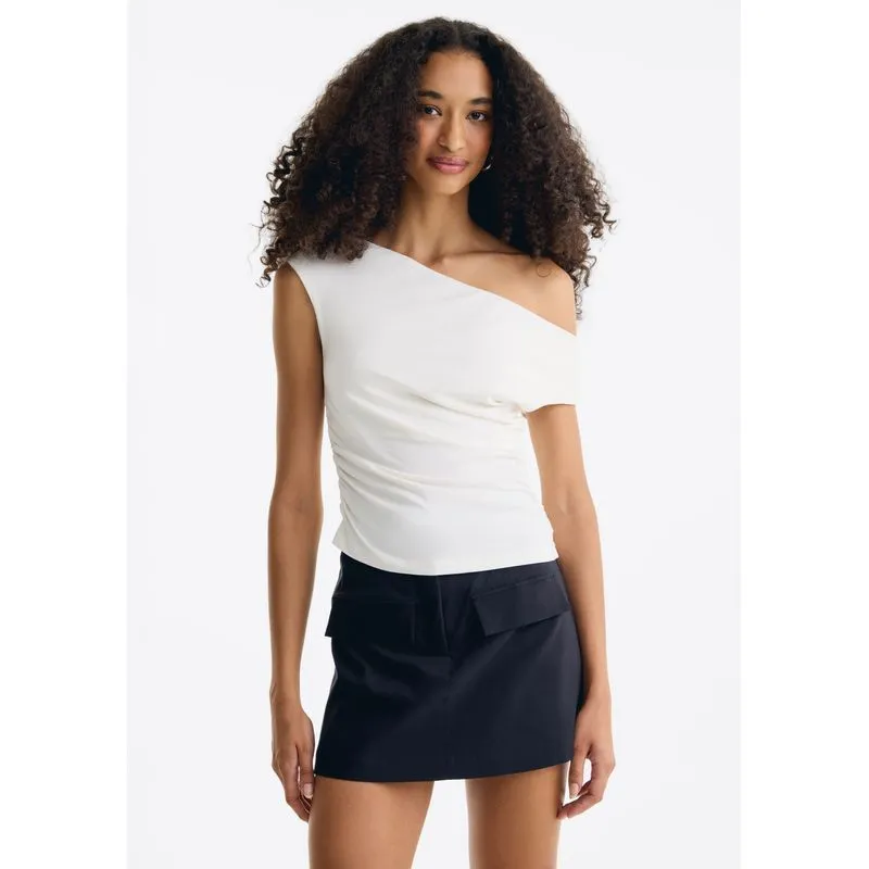 Blusa Feminina Decote Canoa Em Malha Ultrasoft - Off white G