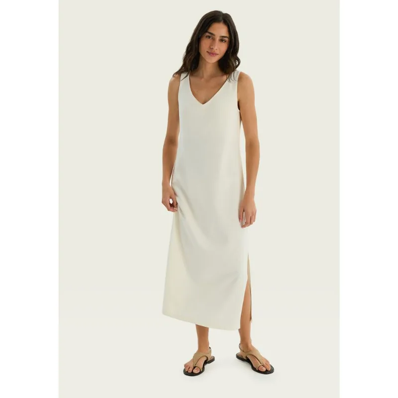 Vestido Curto Decote V Texturizado - Off white P