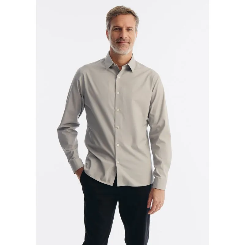 Camisa Masculina Em Tricoline - Cinza P