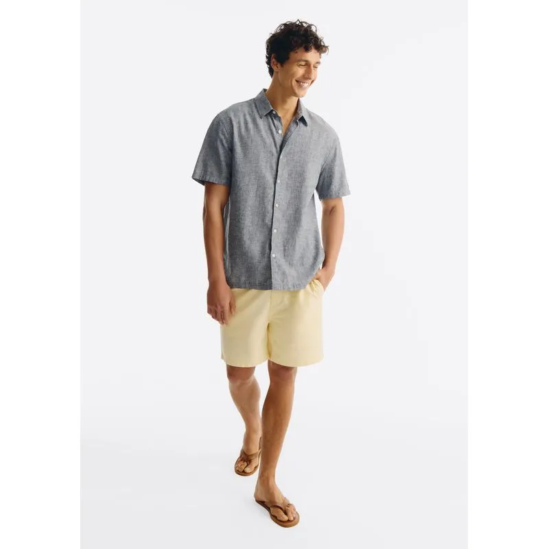 Bermuda Masculina Chino Com Linho - Off white 040