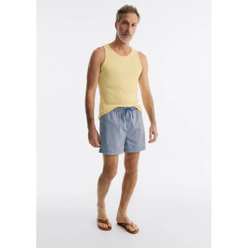 Shorts De Banho Masculino Estampado - Azul XXG