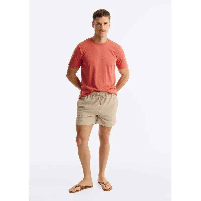 Shorts De Banho Masculino Estampado - Rosa P