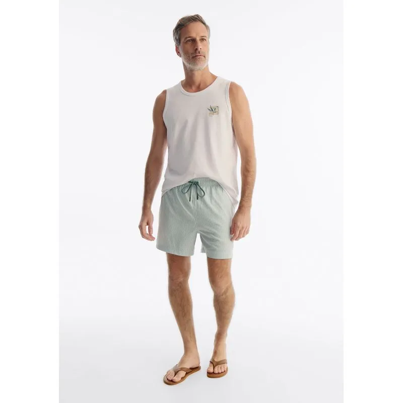 Shorts De Banho Masculino Estampado - Verde XXG
