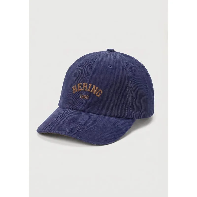 Boné Masculino Aba Curva Estonado Com Bordado - Azul UNI