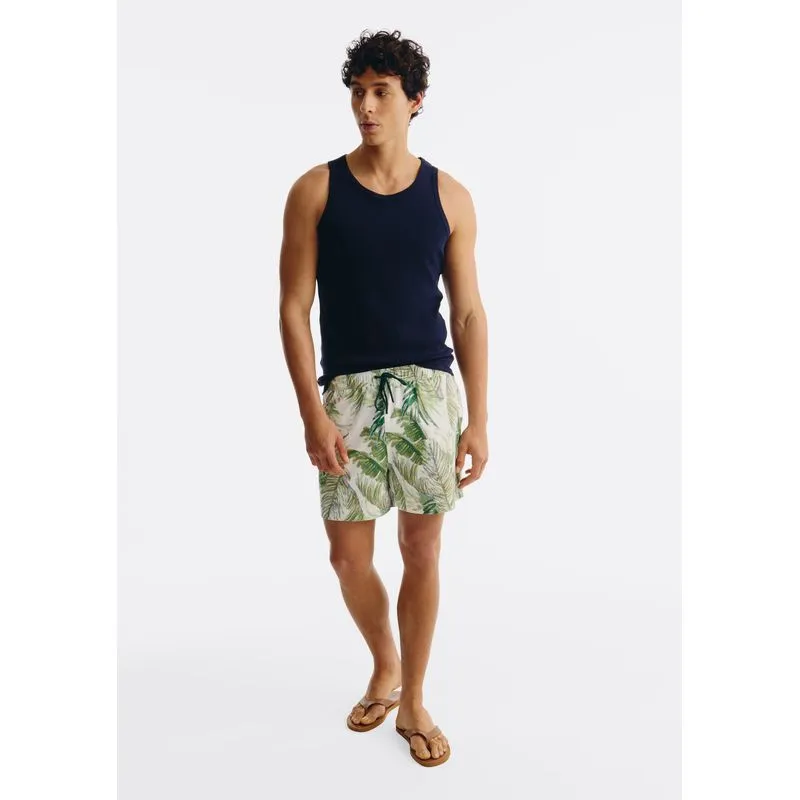 Shorts De Banho Masculino Estampado - Verde P