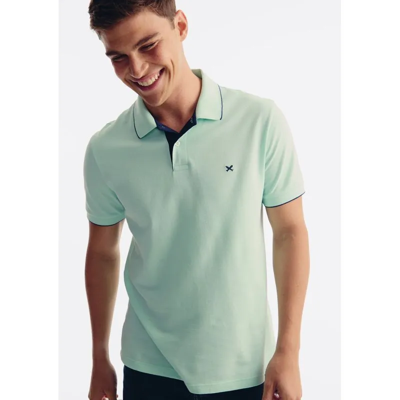 Polo Masculina Com Bordado Em Malha Premium - Verde M